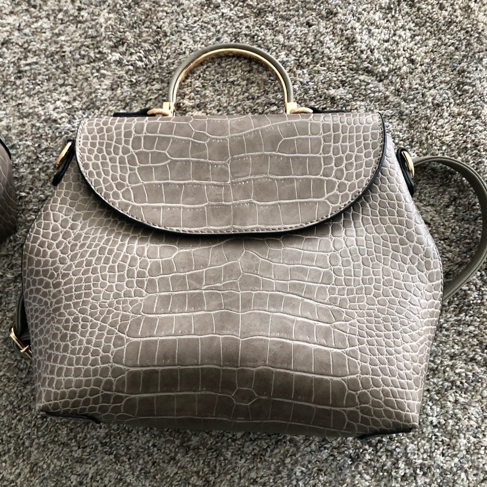 Matching backpack and purse